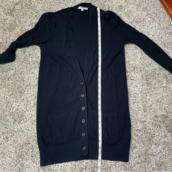 Madewell Inlet Button Up Long Sleeve Cotton Cardigan in Black Small - Picture 12 of 13